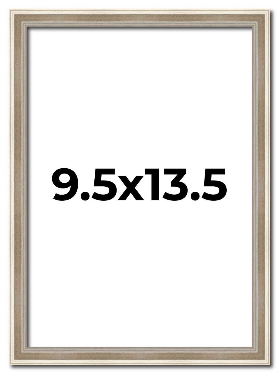 9.5x13.5 Classic Modern Picture Frame with UV-Resistant Acrylic & Acid Free Backing, Available in 9 Finishes - Black, Blue, Brown, Gold, Grey, Red, Silver, White, Natural